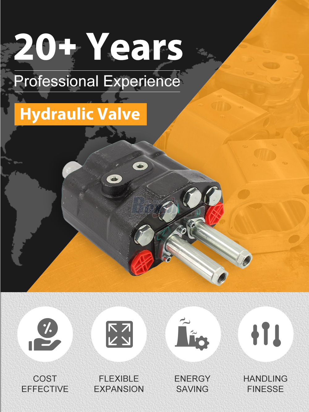 HSDM80A-QTWDD-OTDD Cable 2 Spool Monoblock Directional Valve detailed image